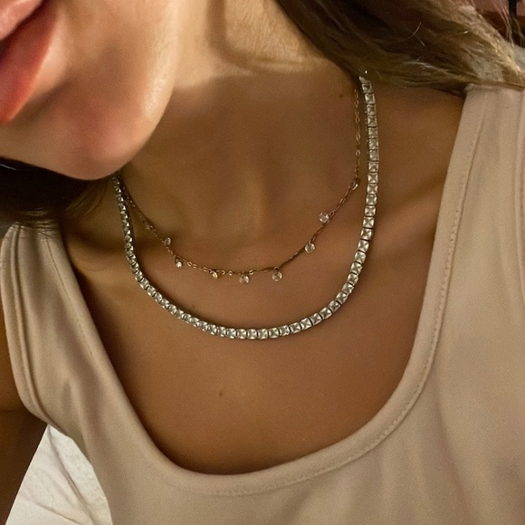 Tennis Bracelet and Bracelet- Necklace 18”